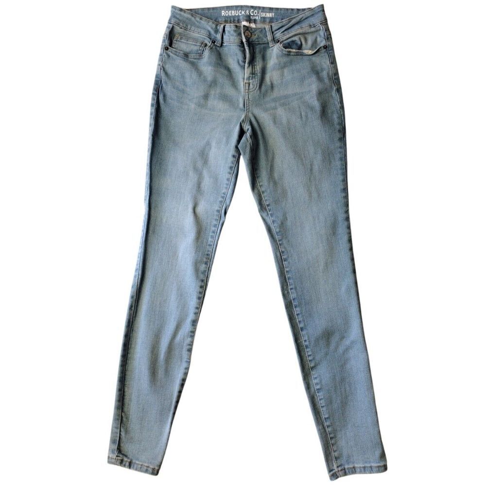 Roebuck & Co. Jeans Woman 8 Blue Denim Skinny Light Wash High Rise 30WX30L